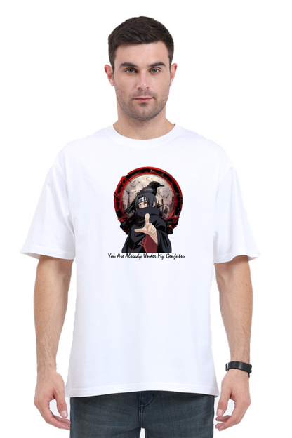 Naruto: Itachi Uchiha Oversized White T-Shirts