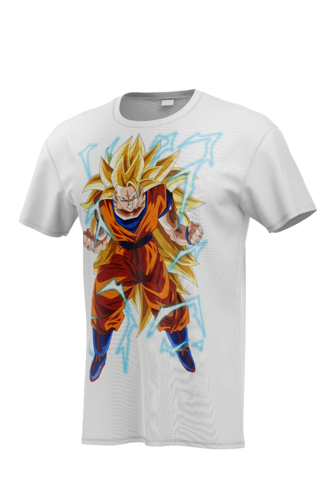 Goku Oversized White T-Shirts