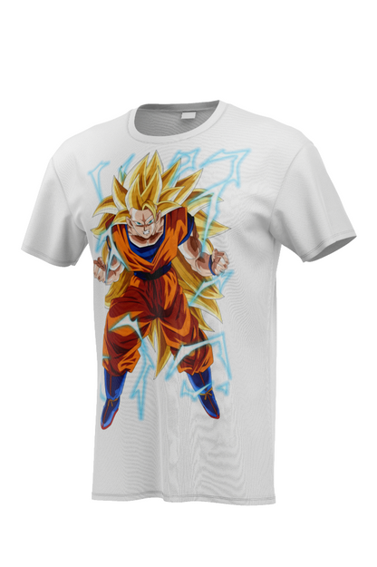 Goku Oversized White T-Shirts